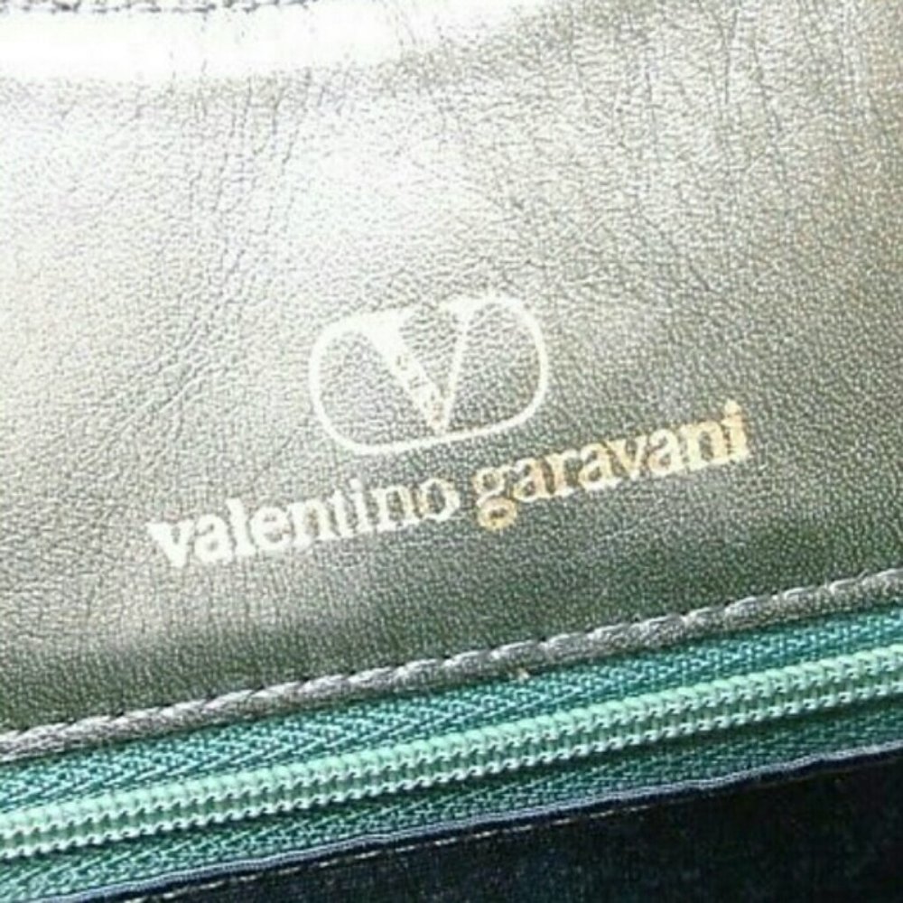 Valentino Vintage Green Gold Leather shoulder bag - Picture 4 of 7
